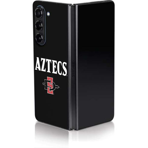 San Diego State University Aztecs Black Galaxy Z Fold5 5G Skin